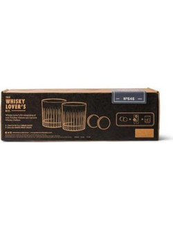 Gentlemen's Hardware Cocktail Tumbler & Whiskey Stones Set (Σετ δύο ποτήρια και παγάκια για ουίσκι)