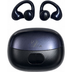 TWS HY-K147 Open Ear Clip-On Ακουστικά με Θήκη Φόρτισης μαύρο-μπλε OEM