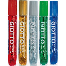 Κόλλα Glitter Decor Πολύχρωμη 10.5ml Giotto