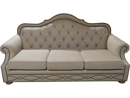 Keleman Τριθέσιος Καναπές Σκούρο Μπεζ 229x106x110cm 342-3/019