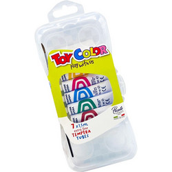 Toy Color Superwashable Τέμπερες Ζωγραφικής Superwashable σε Σωληνάριο 7.5ml 7τμχ
