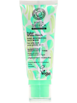Natura Siberica Bereza Pore Minimising Κρεμώδης Μάσκα Προσώπου για Καταπράυνση 100ml
