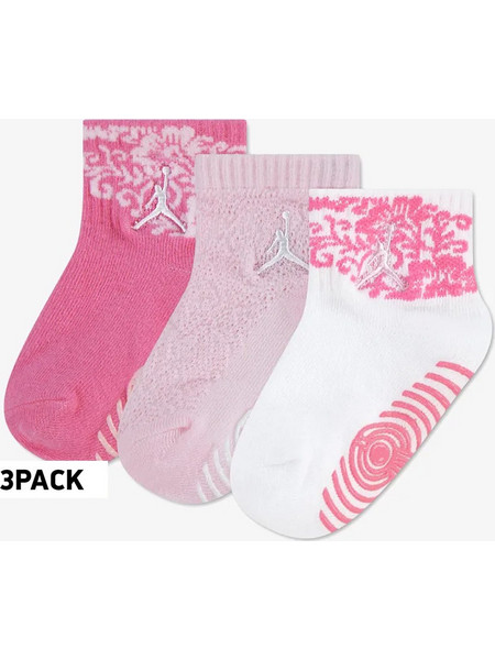 Jordan Βρεφικές Κάλτσες 3-pack NJ0876-APR GYM PINK