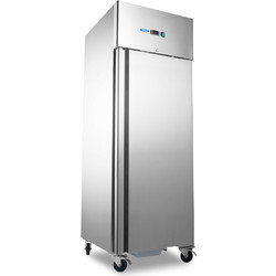 Fridge - 700L - 3 Adjustable Shelves (2/1GN) - on Wheels - Stainless Steel