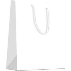 Τσάντα Δώρου L 26x13x32cm Λευκή Γυαλιστερή