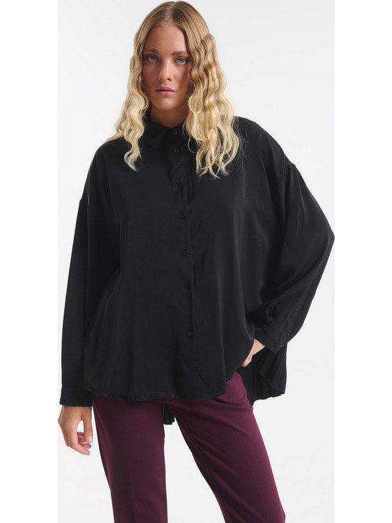 Πουκάμισο Oversized Με Πλισέ Πλάτη