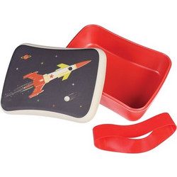 Rex London Space Age Παιδικό Δοχείο Φαγητού Μπαμπού Πολύχρωμο