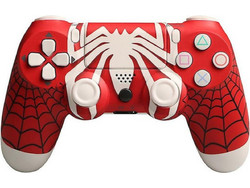 DoubleShock Spider-Man Wireless Controller PC & PS4 Red White