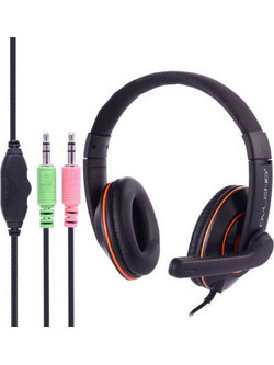 Ovleng X10 Gaming Headset Over Ear Black Orange
