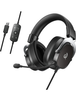 QCY Heroad VT200 Pro Gaming Headset Over Ear Black Silver