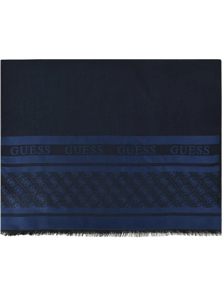 Κασκόλ Guess AM9653VIS03-BLA Μαύρο & Μπλε Guess Μαύρο|Μπλε