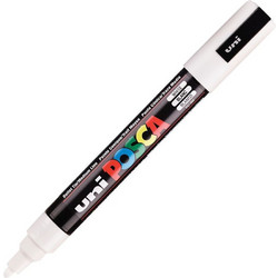 ΜΑΡΚΑΔΟΡΟΣ ΖΩΓΡΑΦΙΚΗΣ UNI POSCA PC-5M 1.8-2.5mm ΑΣΠΡΟ
