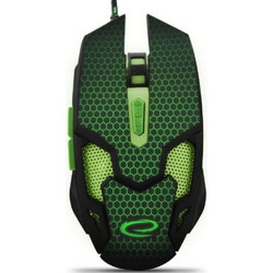 Esperanza MX207 Ενσύρματο Gaming Ποντίκι 2400 DPI Black Green