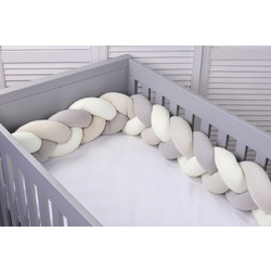 Baby Oliver Des 784 Πάντα Κούνιας Πλεξούδα Εκρού Μπεζ 18x200cm
