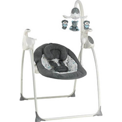 Bebe Stars Daisy 2 in 1 Relax Μωρού Κούνια με Μουσική έως 9kg Ανθρακί 253-184
