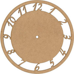 Ρολόι mdf με νούμερα O250x3χιλ