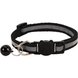 Ανακλαστικό Κολάρο Με Safety Clip - ΜΑΥΡΟ, 19-32cm / Πλάτος: 1,0cm