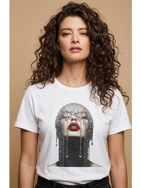 DEJAVU Γυναικείο T-Shirt Με Statement Print