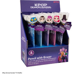 KPop Demon Hunters Pencil & Eraser Series 1 Display (30)