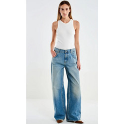 Vicolo Mia wide leg denim - vintage blue