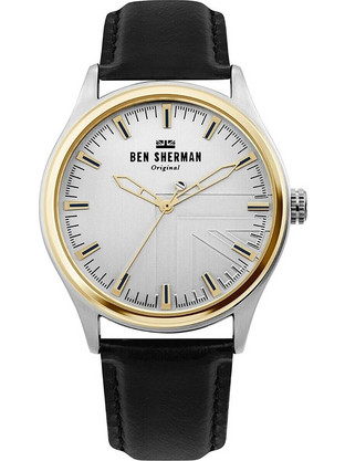 Ben Sherman Harrison Ανδρικό Ρολόι με Μαύρο Δερμάτινο Λουράκι WB036B