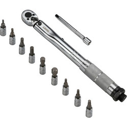 ΔΥΝΑΜΟΚΛΕΙΔΟ/ΡΟΠΟΚΛΕΙΔΟ TORQUE (ΤΟΡΞ) 1/4'' 525Nm 28cm CRV ΜΕ 9 ΜΥΤΕΣ & ΠΡΟΕΚΤΑΣΗ ΜΗΚΟΥΣ 10cm LAMPA - 1 Τεμ. - Lampa - L6593.5