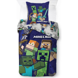 Minecraft Realms Σετ Παπλωματοθήκης με Μαξιλαροθήκη 140x200, 70x90 εκ