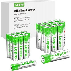 LEPRO 130003-24 Αλκαλικές μπαταρίες AA/AAA, συσκευασία των 24 τεμαχίων PR130003-24