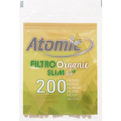 Atomic FILTRO ORGANIC SLIM BIO 6mm 200 Φιλτράκια στριφτού 0163002 - 1 σακουλάκι 4014663595021