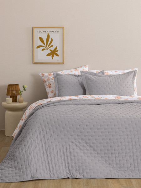 Κουβερλί King size 260x240 NICO/2 GREY