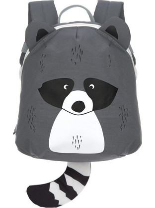 Laessig Tiny About Friends Raccoon Σχολική Τσάντα Πλάτης Νηπιαγωγείου Γκρι 1203021250