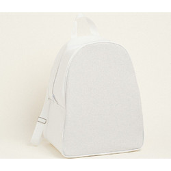 Backpack 43x35x23cm Γκρι Ασημι Lurex Beauty Home