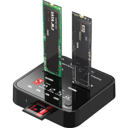 Αντάπτορες USB3.2 Type-C M.2 SATA NVMe SSD Clone Docking