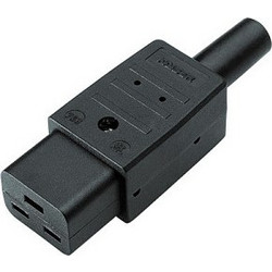 Φις Ρεύματος Bachmann Cold IEC320 C19 16A/250VAC Black