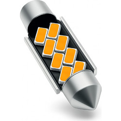 VenCore 3216-10106 - C5W Festoon 39mm - Λάμπα LED Σωληνωτή για Βάση C5W 39mm Festoon 8 SMD 5630 2W 360 Lumen 12 Volt Πορτοκαλί