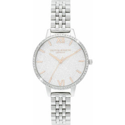 Olivia Burton Γυναικείο Ρολόι με Ασημί Μεταλλικό Μπρασελέ OB16GD68