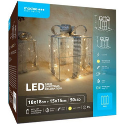 Modee Lighting C4036 50 Λαμπάκια Χριστουγεννιάτικα LED Μπαταρίας Ζεστό Λευκό ML-C4036