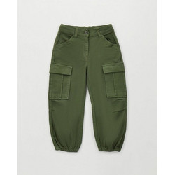 IDO LONG WOVEN TROUSERS - 4.H520/00 - ΑΓΟΡΙ - ARMY GREEN