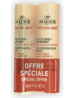 Nuxe Reve De Miel Stick Lip Balm 2x4.7gr