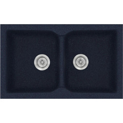Sanitec Classic 322 Επικαθήμενος Νεροχύτης Γρανίτη Ματ Granite Blue 81x50cm