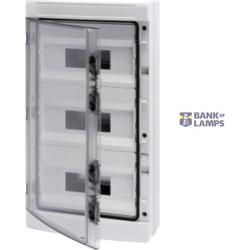 DISTRIBUTION BOARD WITH PANELS WITH WINDOW AND EXTRACTABLE FRAME - PRE- ARRANGED FOR TERMINAL BLOCK - (12X3) 36M IP65