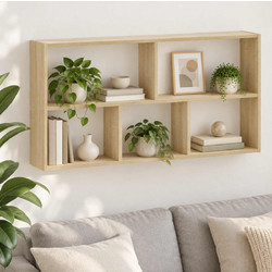 Ράφι Τοίχου Sonoma Δρυς 102 x 17 x 50 εκ. Επεξεργασμένο Ξύλο 8015130