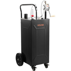 VEVOR Φορητό Δοχείο Μεταφοράς Καυσίμου 132,5L από Ανθρακοχάλυβα με Χειροκίνητη Αντλία και 4 Ρόδες JSJYCSYBCYQY0ADMN001V0