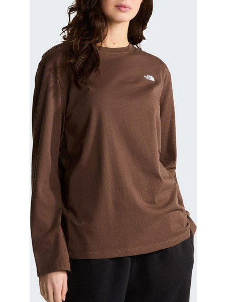 THE NORTH FACE W ESS SD RLX LS TEE NF0A8CWG-1OI Brown