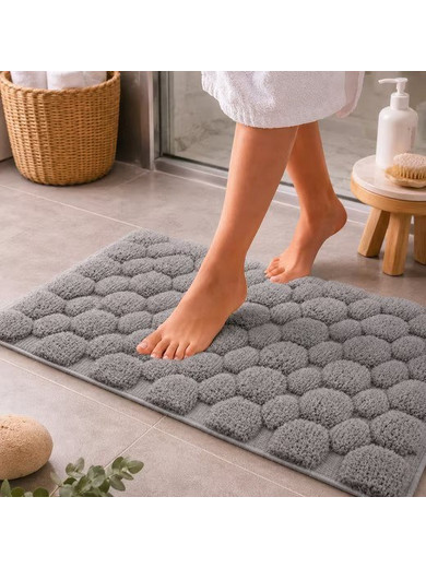 Πατάκι Μπάνιου Βαμβακερό Grey 50x80cm