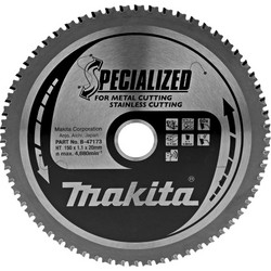 Makita Δίσκος Κοπής Μετάλλου με 60 Δόντια 20mm B-47173