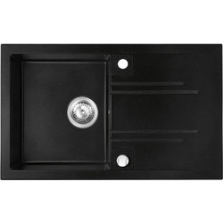 FERRO DRGM48/78BA Νεροχύτης Inox Αντιστρεφόμενος Μαύρος 78x48cm