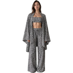 CLEOPATRA Σετ loungewear 3 τεμαχίων με λεοπάρ μοτίβο