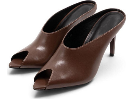 ΓΥΝΑΙΚΕΙΑ ΜΥΤΕΡΑ MULES PEEP TOE ZZ-3 Καφέ - ZZ-3