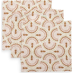 Jollein Mouth Cloth Muslin 31x31cm - Soft Plumes - 3 Pack 537-848-68200